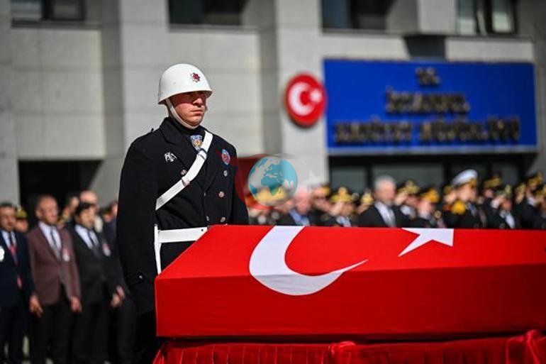İstanbulda trafik kazasında şehit olan polis Seçkin Yalçın son yolculuğuna uğurlandı