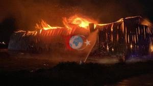 Osmaniyede kağıt fabrikasında çıkan yangın kontrol altına alındı