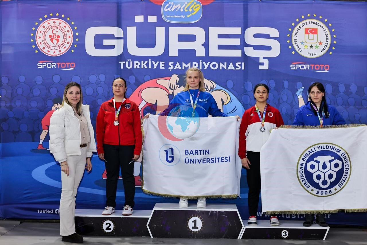 BARÜ’lü güreşçilerden ÜNİLİG’de madalya yağmuru: 16 madalya