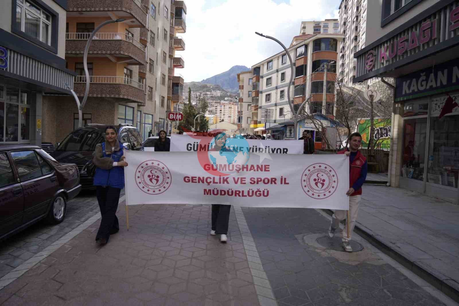 Gümüşhane’de Sağlıklı Yaşam İçin Topluca Yürüdüler
