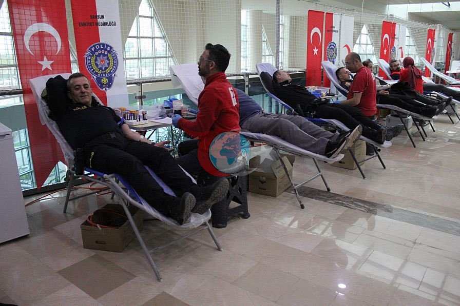 Samsun'da Polis Haftası'na Özel Kan Bağışı Etkinliği