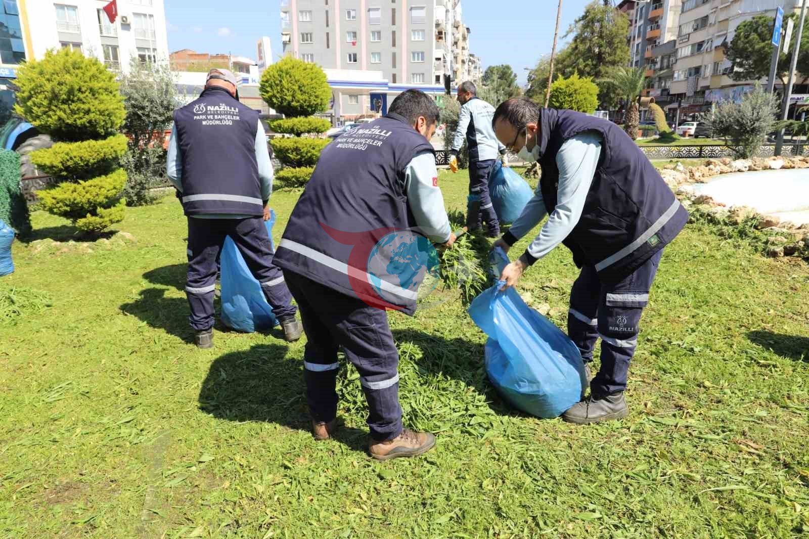 Nazilli’de çevre düzenleme çalışmaları devam ediyor
