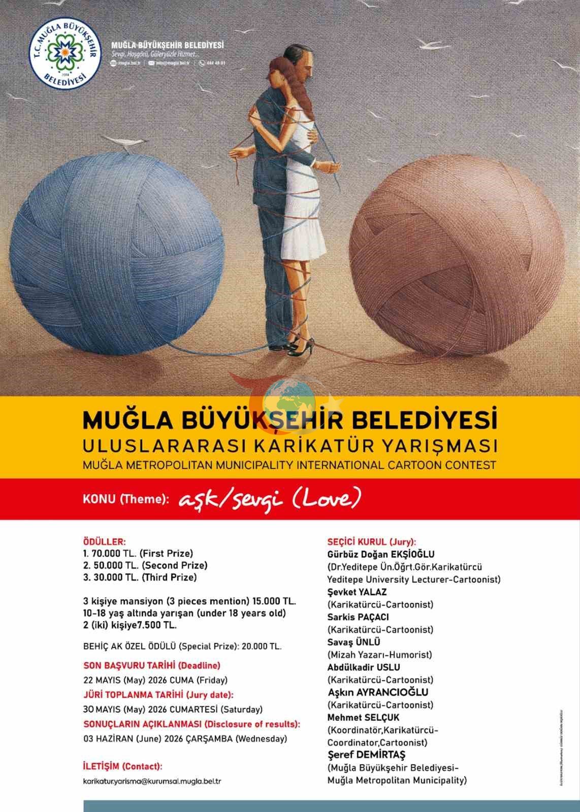 6. uluslararası karikatür yarışması başlıyor