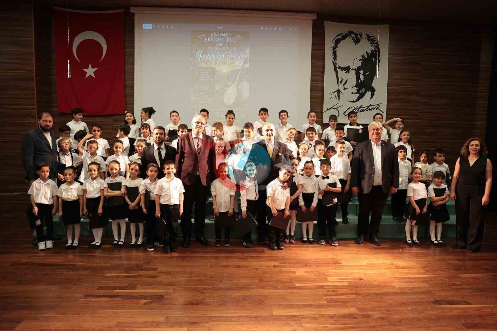 İncirliova&rsquo;da minik seslerden türkü şöleni