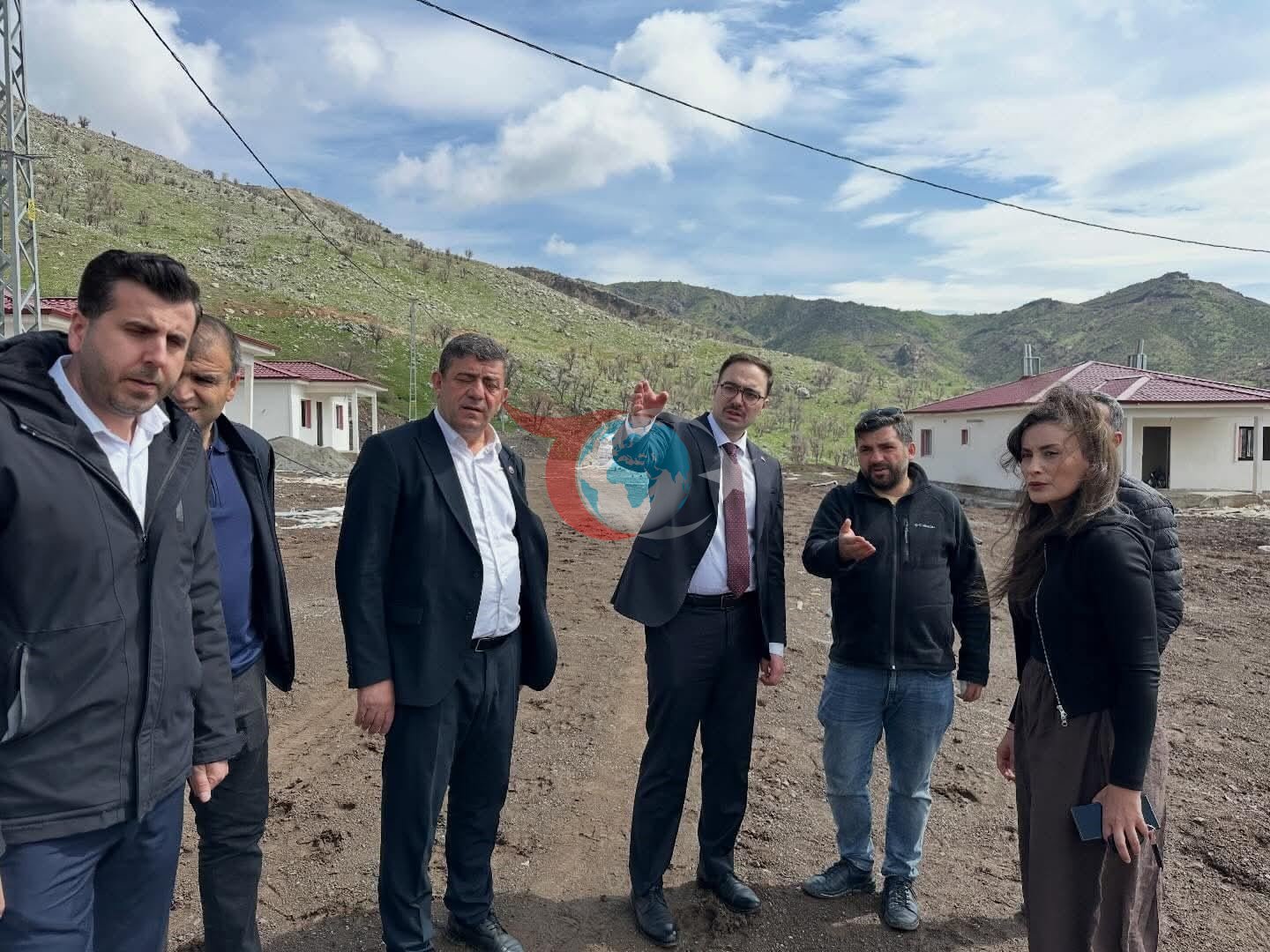Kaymakam Yıldız, İnlice'de Köy Evleri Projesini Denetledi