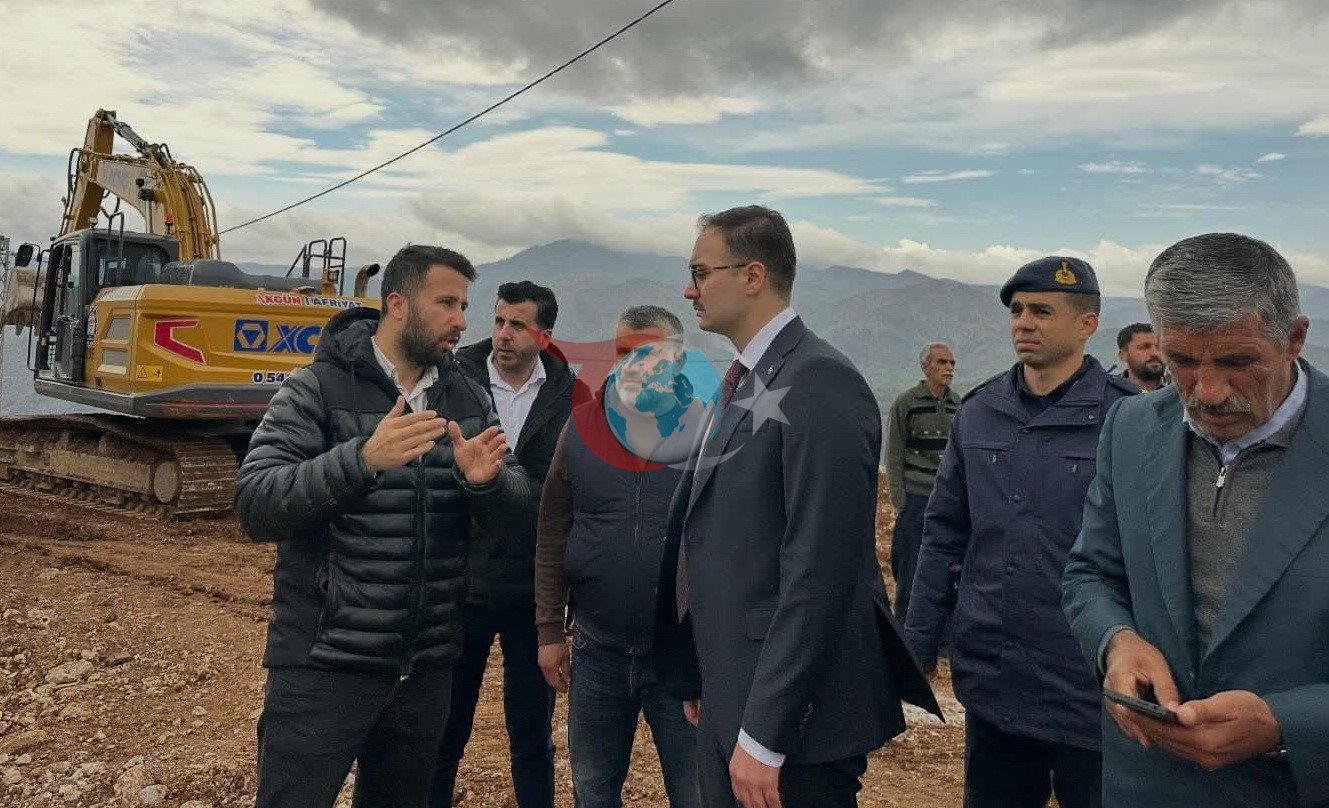 Kaymakamı Yıldız, İnlice&rsquo;de kırsal konut çalışmalarını inceledi