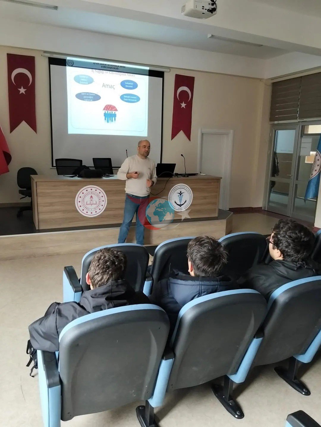 Sinop&rsquo;ta liselilere iş sağlığı ve güvenliği eğitimi