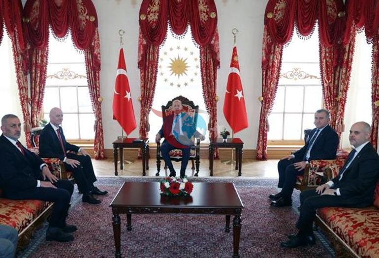 Cumhurbaşkanı Erdoğan, FIFA Başkanı Infantino’yu kabul etti