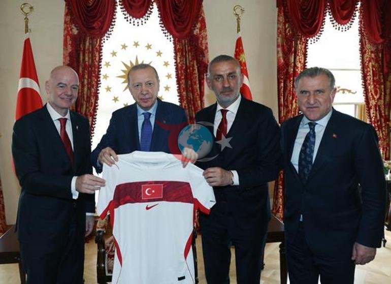 Cumhurbaşkanı Erdoğan, FIFA Başkanı Infantino’yu kabul etti