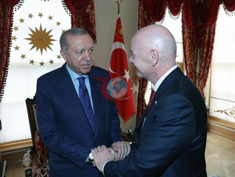 Cumhurbaşkanı Erdoğan, FIFA Başkanı Infantino’yu kabul etti