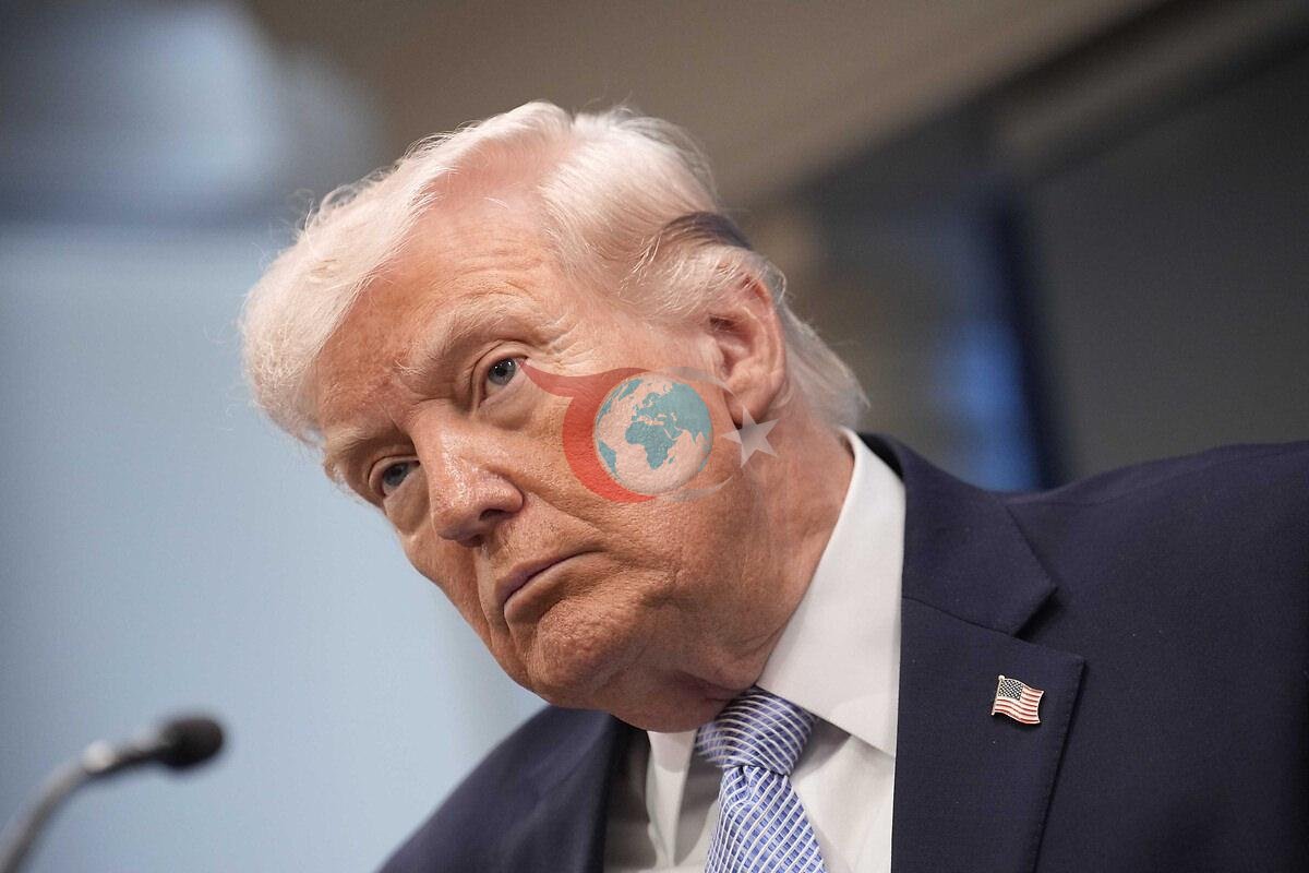 ABD Başkanı Donald Trump, Beyaz Saray'da düzenlenen bir basın toplantısında gazetecilerin sorularını yanıtlarken.