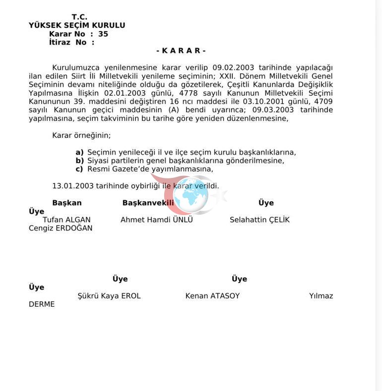 AK Partili Yazıcı, YSK kararını paylaşarak ‘Ara seçim’ tartışmalarına yanıt verdi