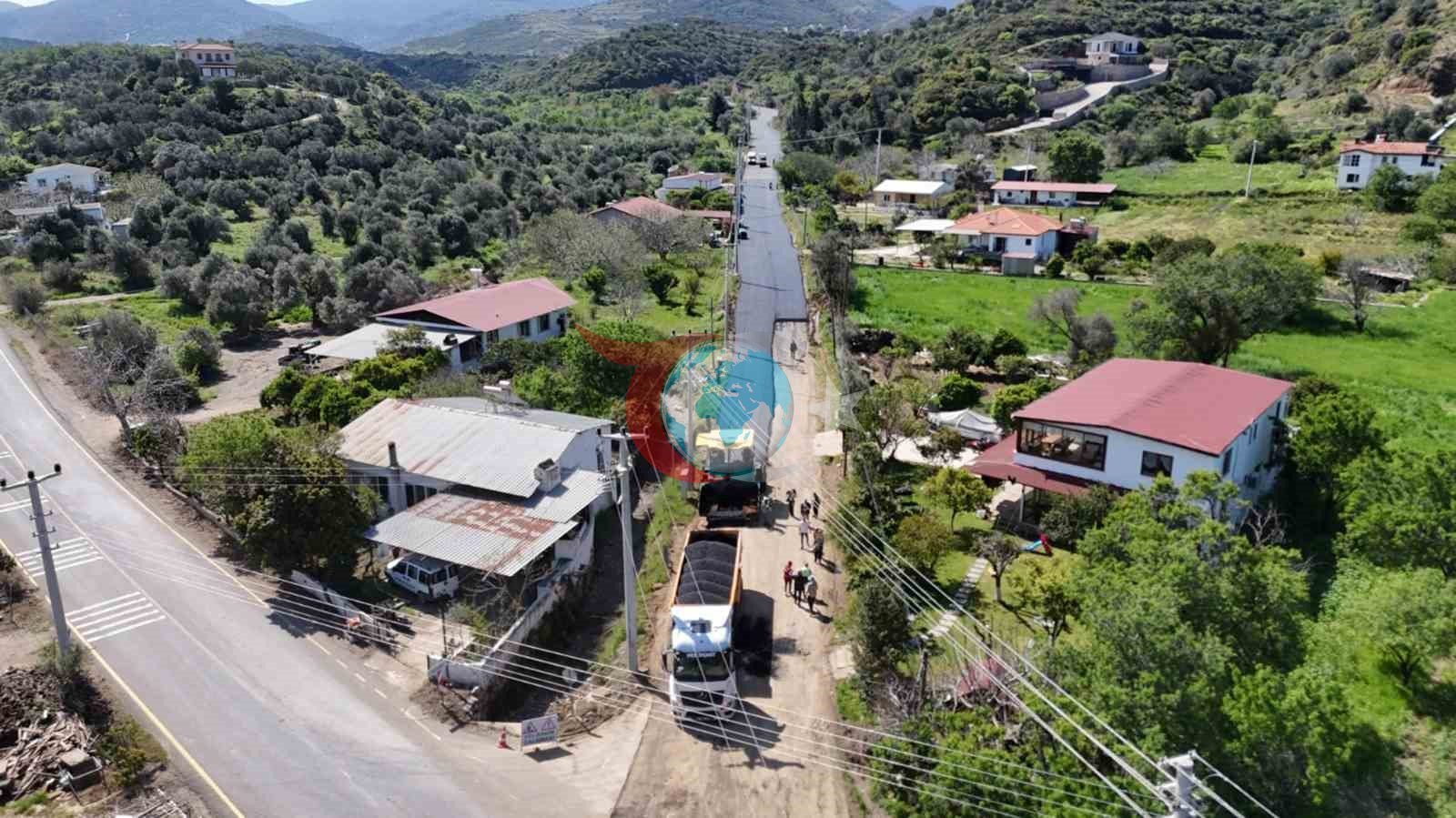 Datça’da 13 kilometre sıcak asfalt serimi tamamlandı