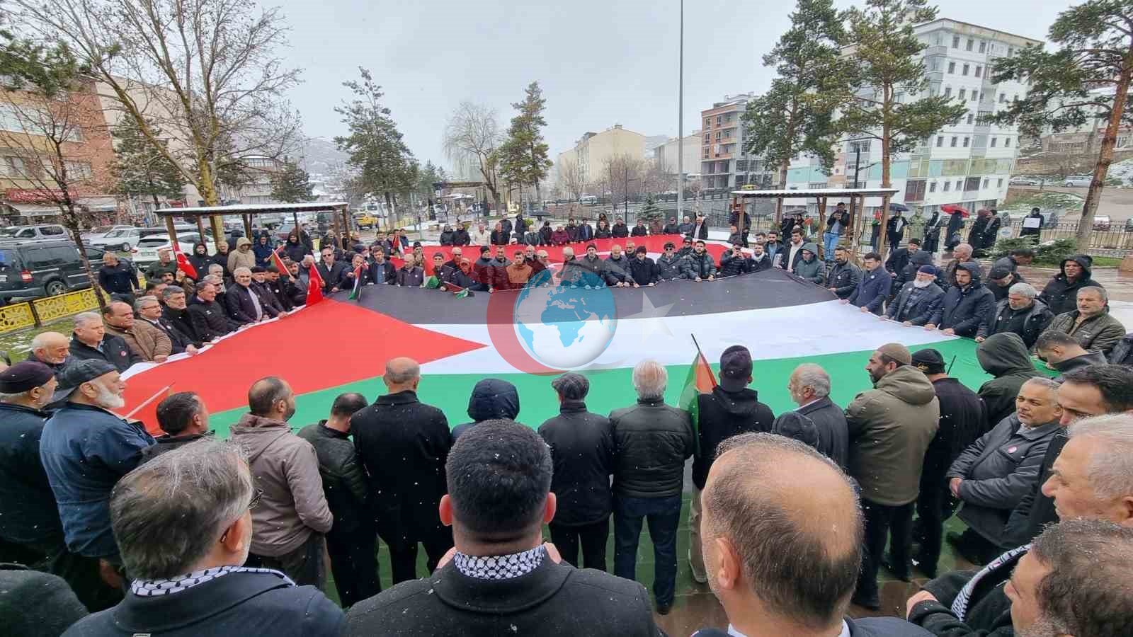 Bayburt&rsquo;ta İsrail&rsquo;in Filistin&rsquo;e yönelik uygulamaları protesto edildi