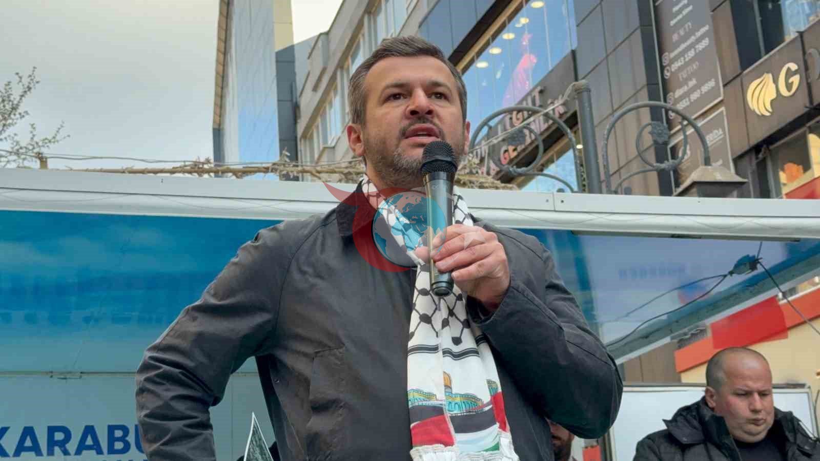 Karabük&rsquo;te yüzlerce kişi Gazze için yürüdü