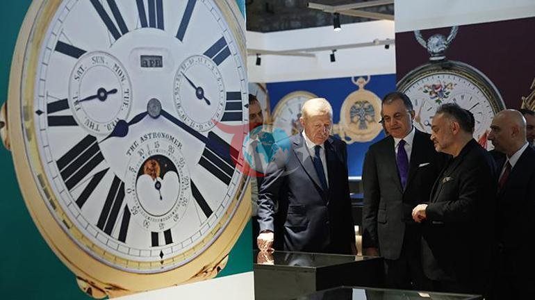 Cumhurbaşkanı Erdoğan, Muhteşem Cep Saatleri Koleksiyonu sergisini gezdi