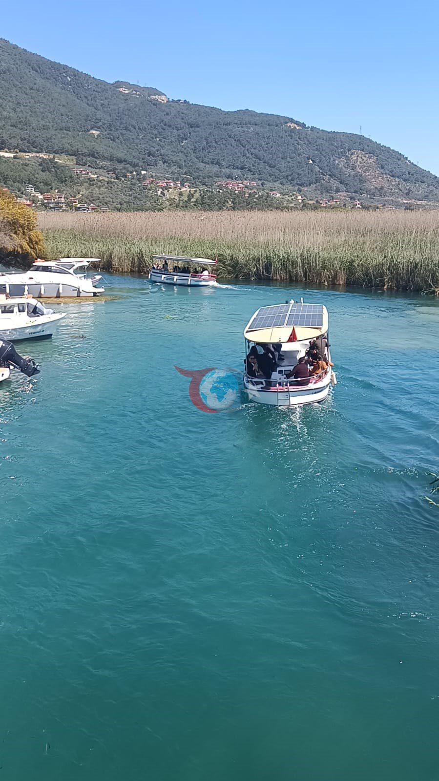 Azmak Nehri&rsquo;nde tekne yoğunluğu