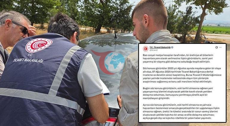 Bakanlıktan, biberler hayvanlara yem olarak verildi iddialarına yanıt