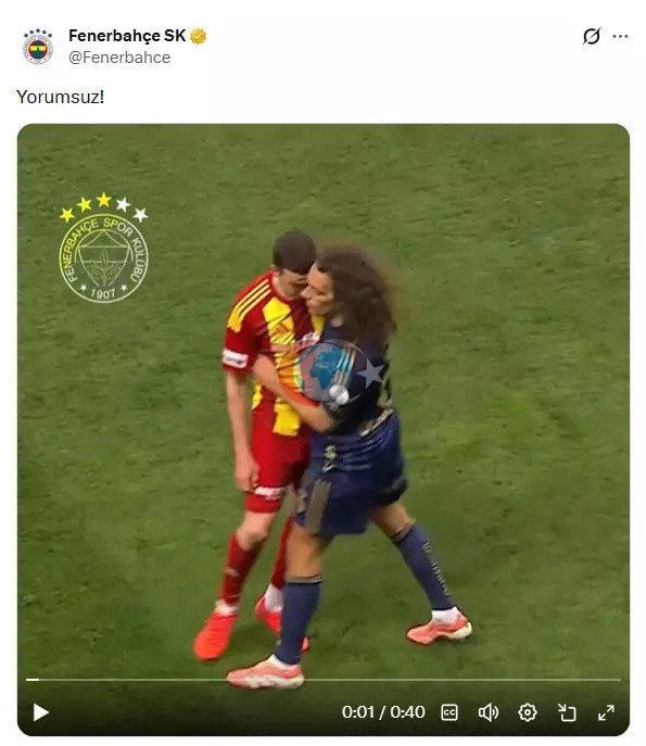 Fenerbahçe’den hakem kararına tek kelimelik tepki - Resim: 0