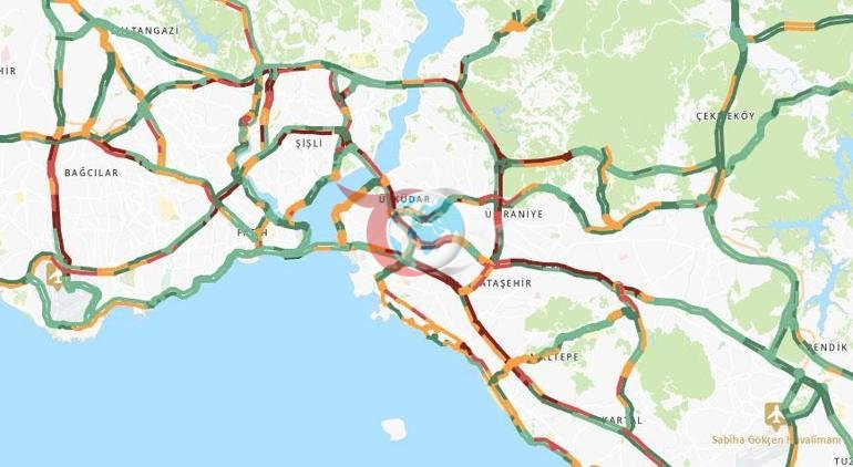 İstanbul yine haftaya trafikle başladı: Yoğunluk yüzde 72ye ulaştı