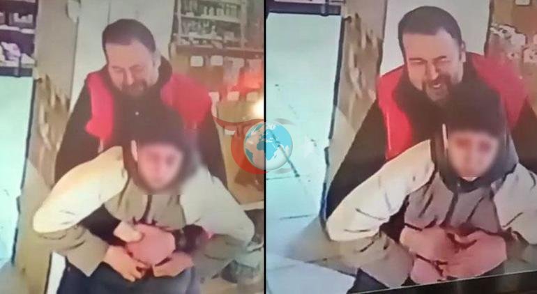 Fark ettiği an çocuğa yapıştı Marketçinin tek hamlesi ile hayata döndü