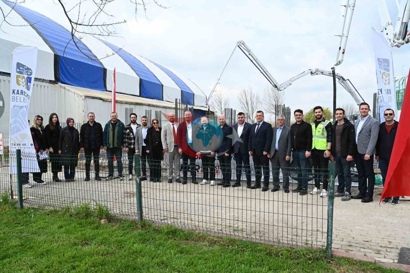 Karacabey’de hamam ve sauna kompleksinin temelleri atıldı