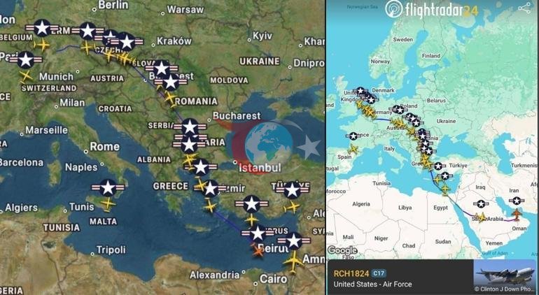 Orta Doğu semalarında dev hareketlilik ABD savaş uçakları havalandı