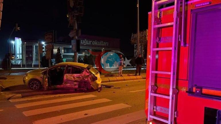 Kayseri’de feci kaza Otomobil ile ticari araç çarpıştı: 1 yaralı