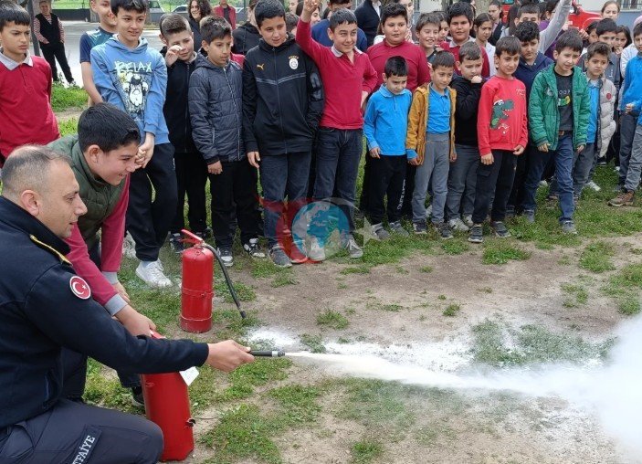 Nazilli’de öğrencilere yangın bilinci aşılandı
