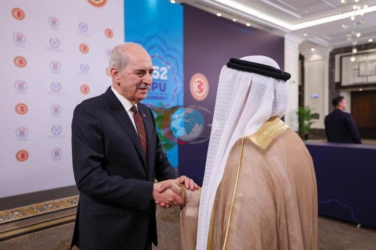 TBMM Başkanı Kurtulmuş, Arap Parlamentosu Başkanı Alyammahi ile görüştü