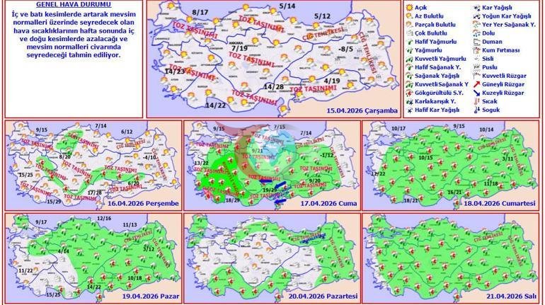 Son dakika... Sıcaklıklar 8 derece birden düşecek Plan yapacaklar dikkat Bahar havasına mola