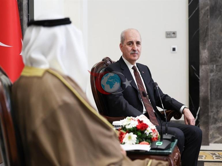 TBMM Başkanı Kurtulmuş, BAE Federal Ulusal Konseyi Başkanı Ghobash ile görüştü