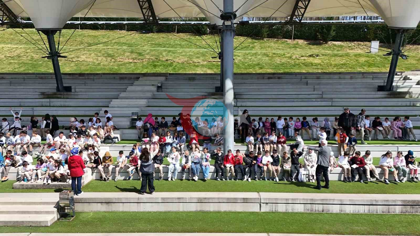 Ayçiçek Bisiklet Vadisi&rsquo;nde minikler öğrenciler ağırlandı