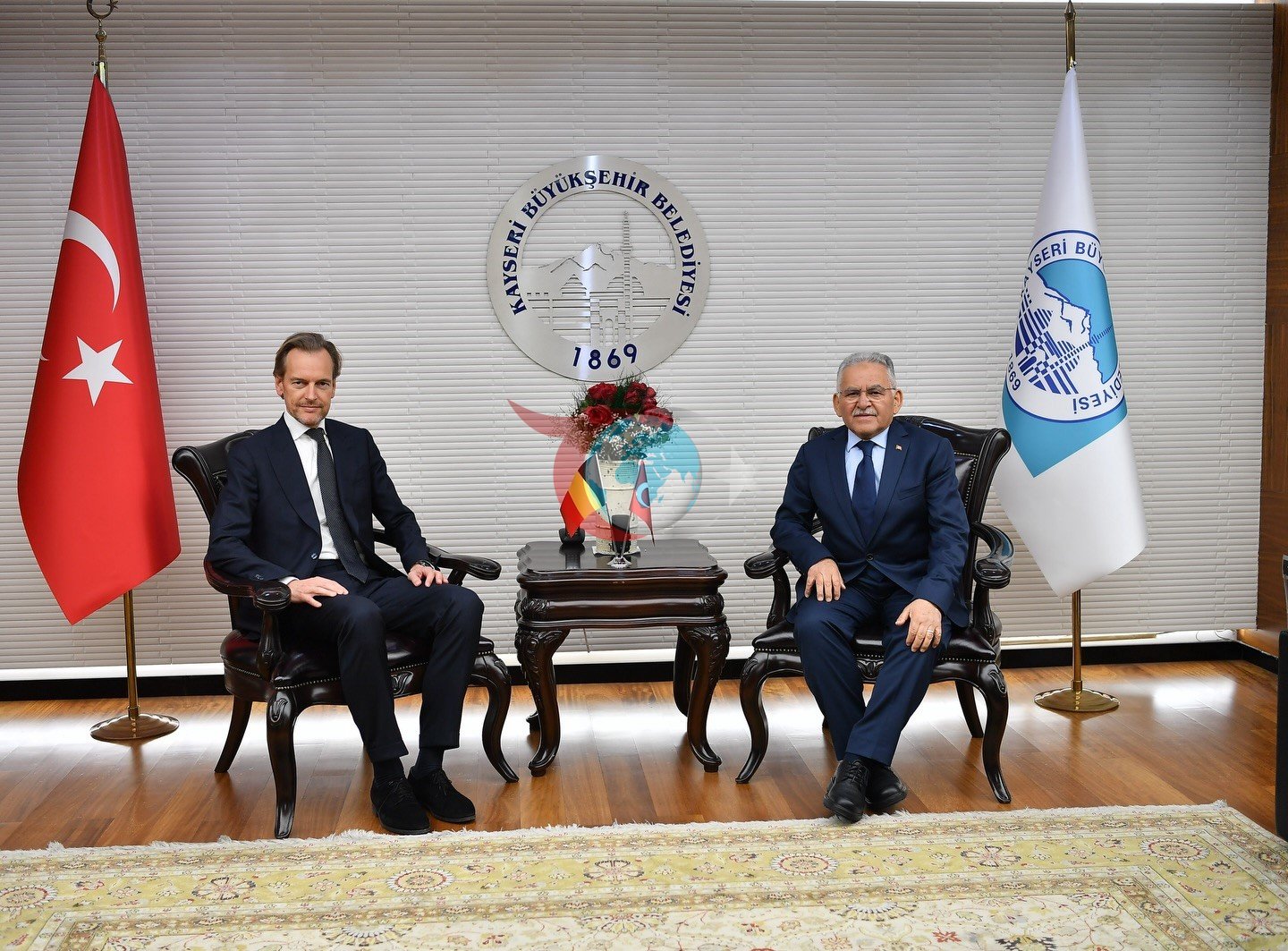 Belçika büyükelçini ağırlayan Büyükkılıç’tan AB vurgusu