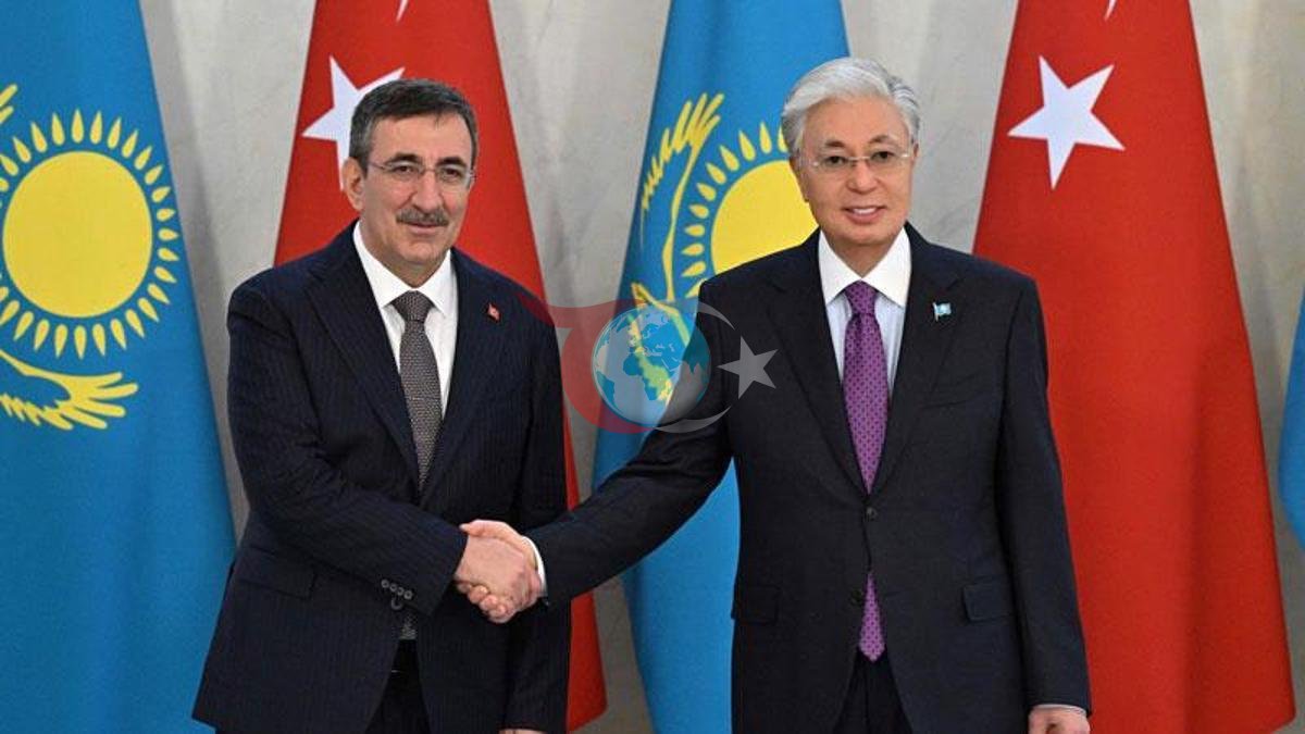 Cumhurbaşkanı Yardımcısı Yılmaz, Kazakistan'da Tokayev ile Görüştü