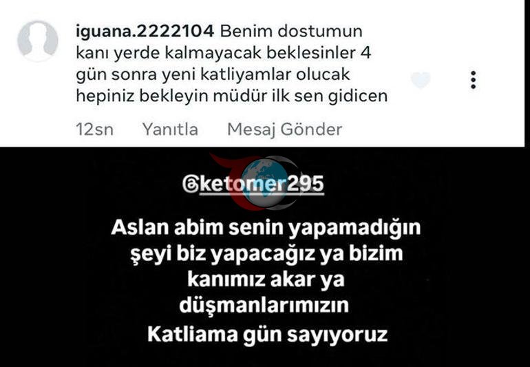 Siverekteki okul saldırı sonrası intikam mesajları