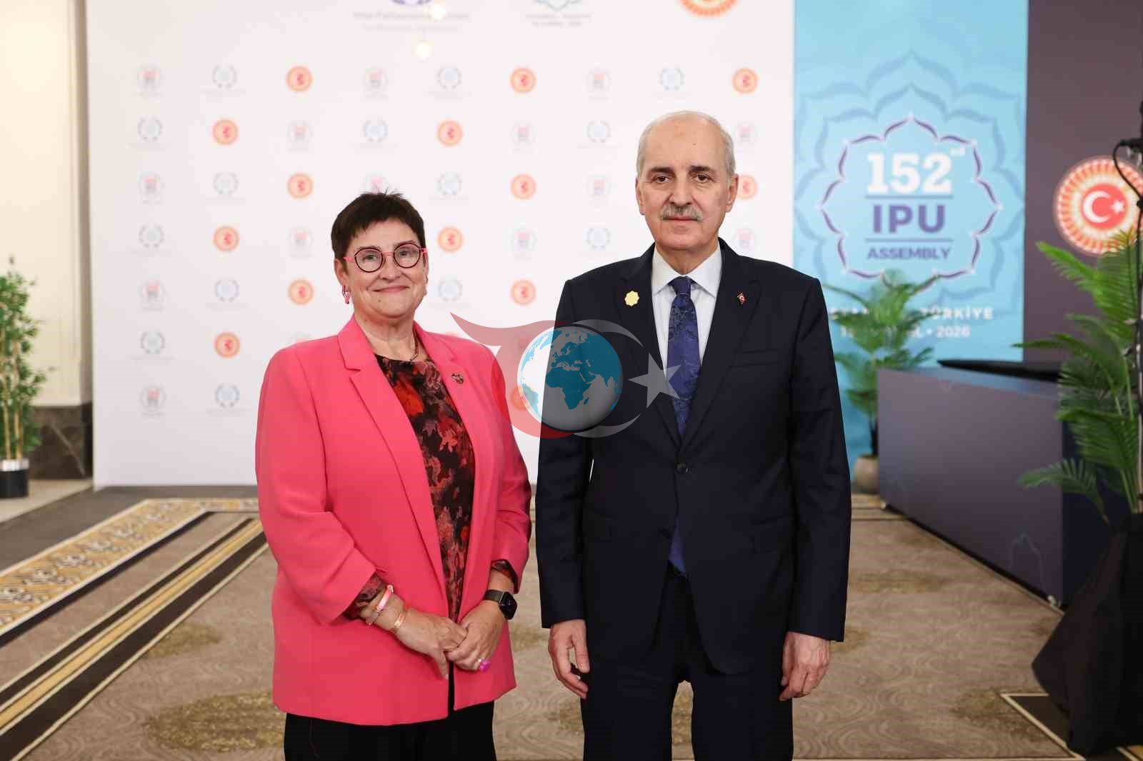 TBMM Başkanı Kurtulmuş, Avrupa Konseyi Parlamenter Meclisi Başkanı Bayr ile bir araya
