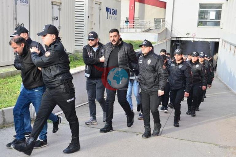 Bayğaralar suç örgütüne operasyon: 287 şüpheli adliyede