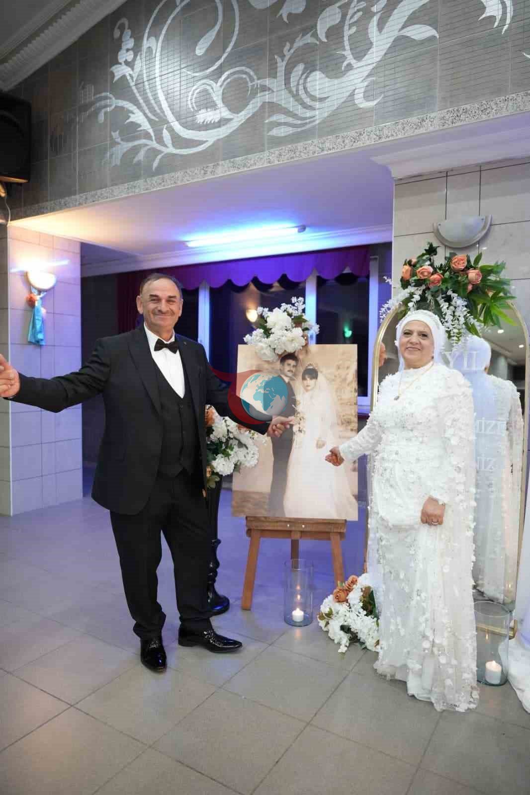 42 yıllık evlilik yeniden taçlandı