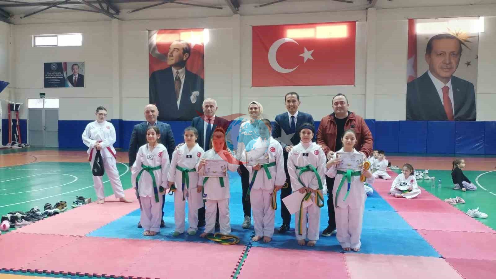 Erfelek&rsquo;te kuşak sınavı heyecanı