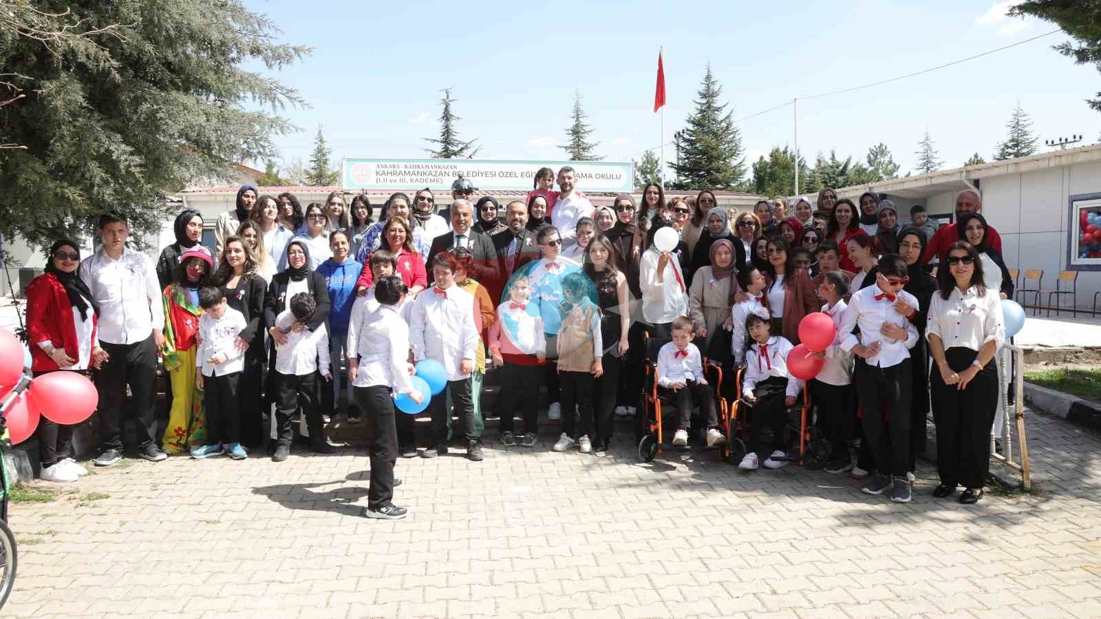 Kahramankazan&rsquo;da otizm farkındalık etkinliği