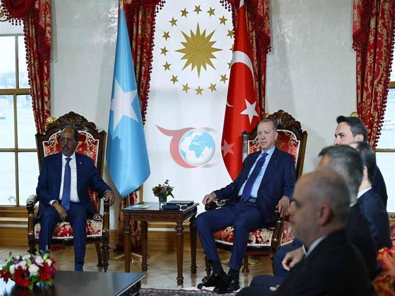 Cumhurbaşkanı Erdoğan, Somali Cumhurbaşkanı Hasan Şeyh Mahmud ile bir araya geldi