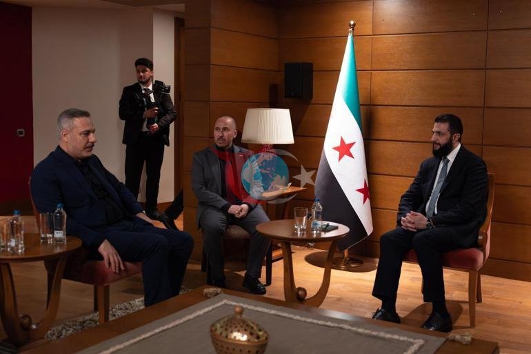 Suriye Cumhurbaşkanı Şara, Bakan Fidanı kabul etti