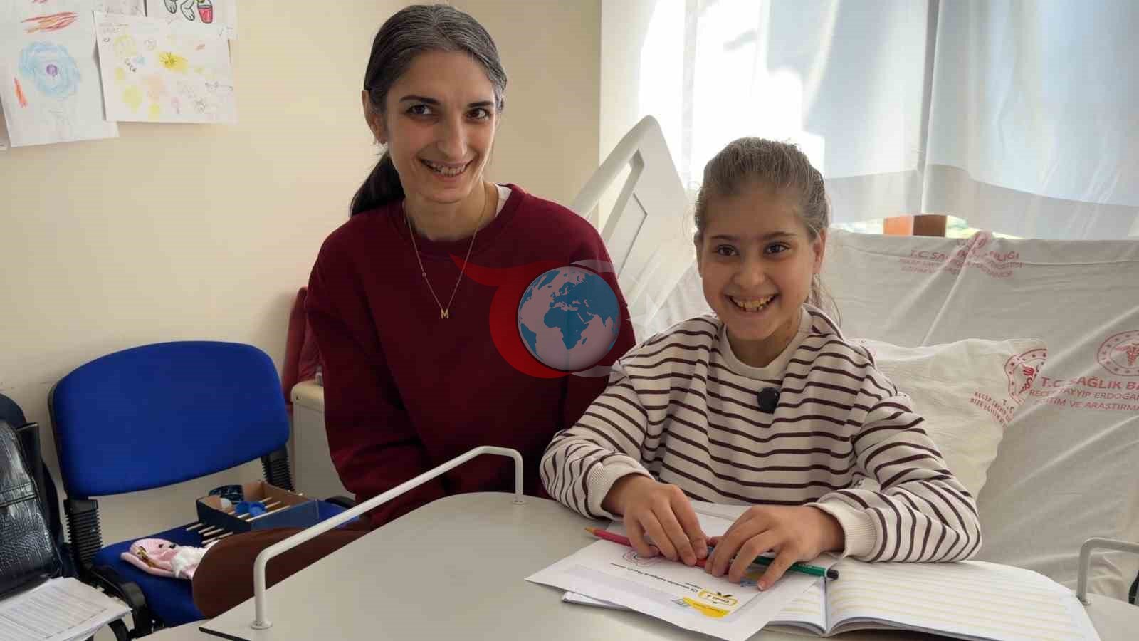 Diyaliz merkezinde 13 yaşındaki Melek için okuma yazma seferberliği