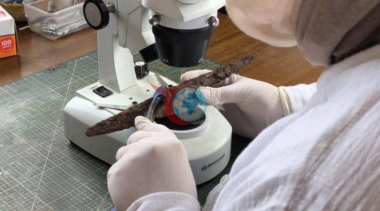 Hadrianopolis Antik Kentinde 5โinci yรผzyฤฑla ait bฤฑรงaklar ve kรถsรผre taลฤฑ ortaya รงฤฑkarฤฑldฤฑ