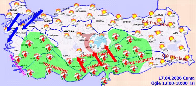 Meteoroloji’den kritik uyarı 2 gün sürecek, Muğladan Kastamonuya kadar etkili olacak