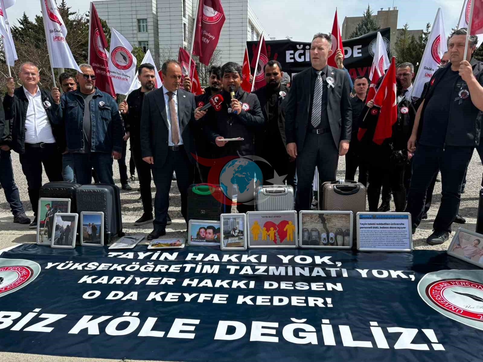 ÜNİPERSEN YÖK önünde: Eğitimde şiddet ve haklar için çağrı