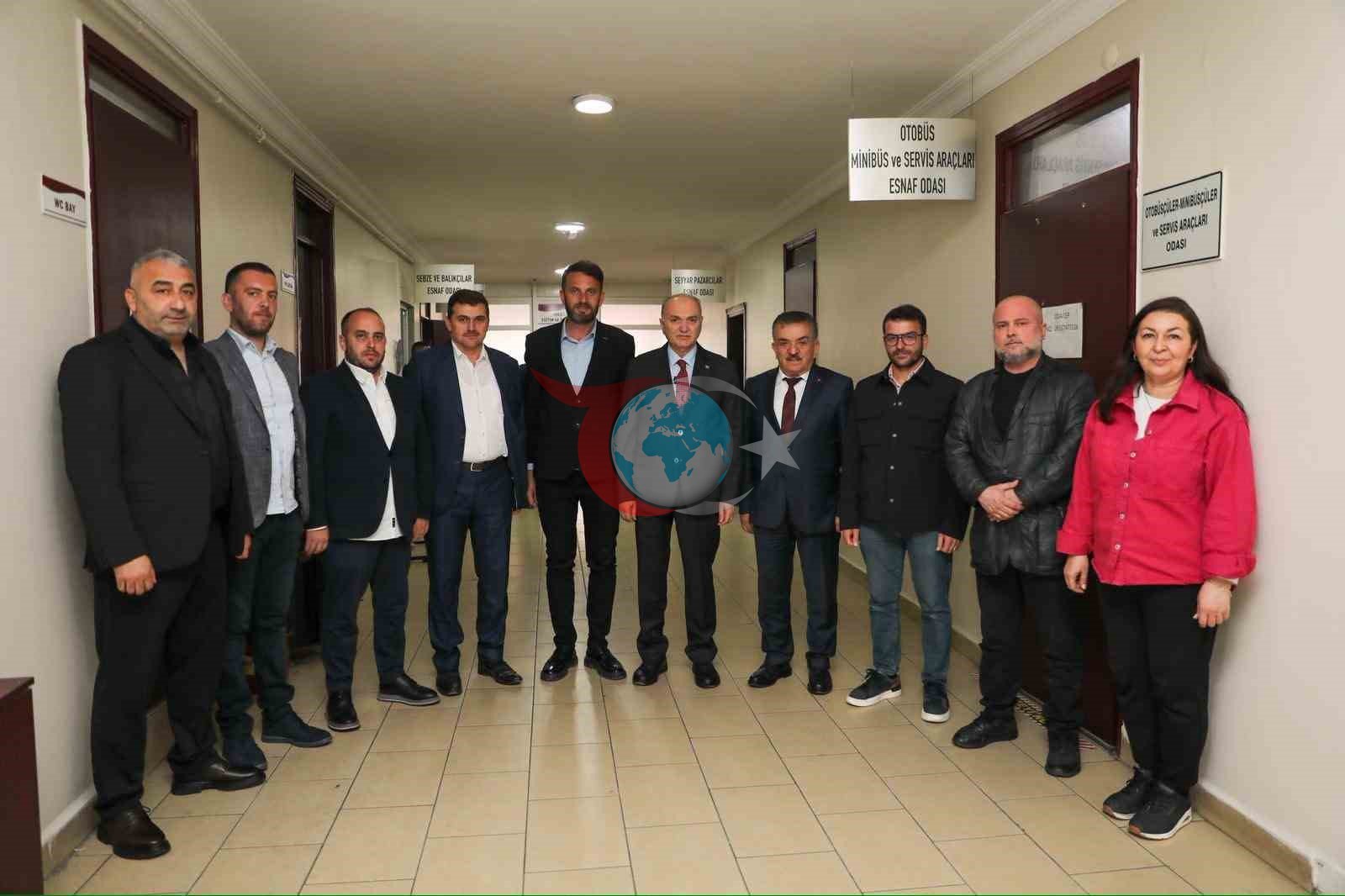 Başkan Faruk Özlü esnaf odalarını ziyaret etti