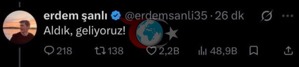 Oyuncu Erdem Şanlı'ya büyük şok