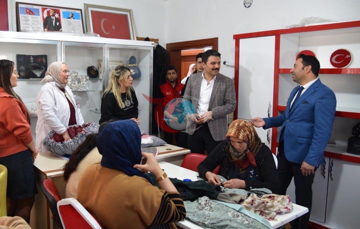 Kaymakam Gilan ADEM&rsquo;lerdeki üretim çalışmalarını inceledi